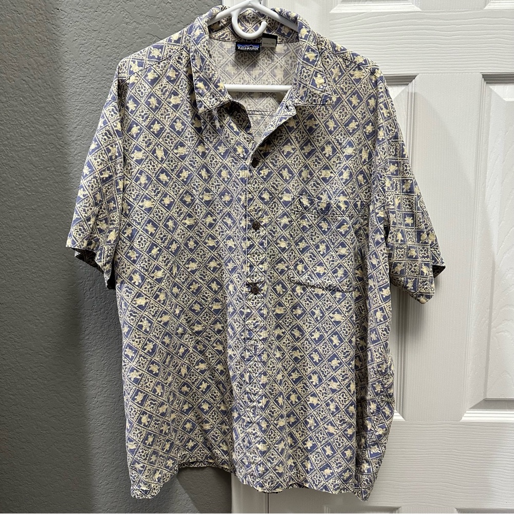 Vintage Men Patagonia Turtle Print Size Large